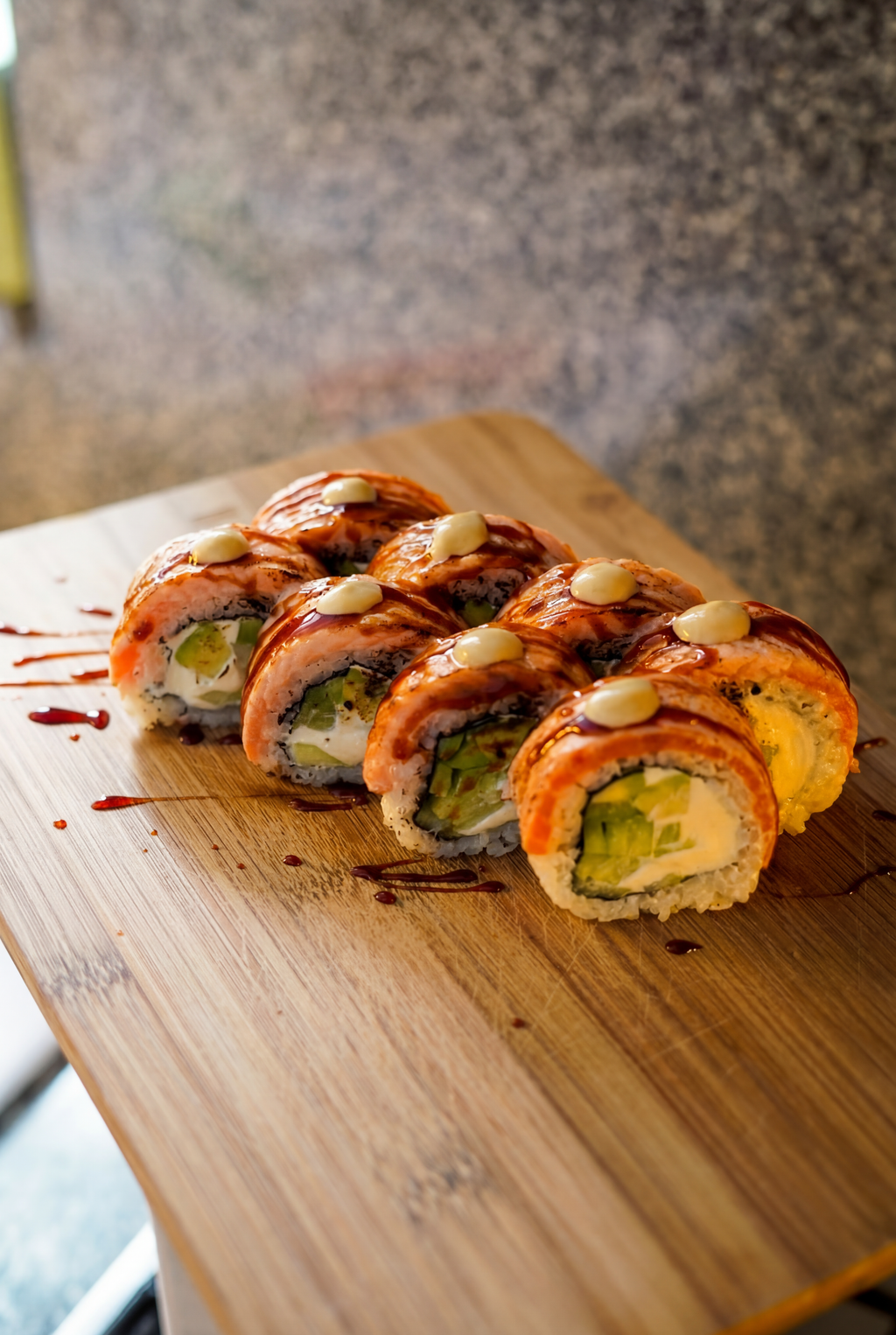 Flamed Philadelphia Roll 8pcs